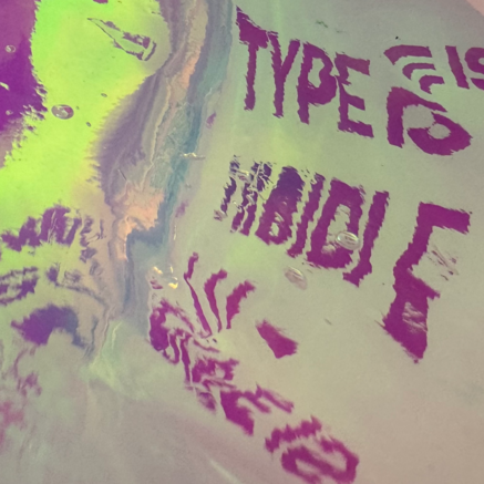 Hand generated typography